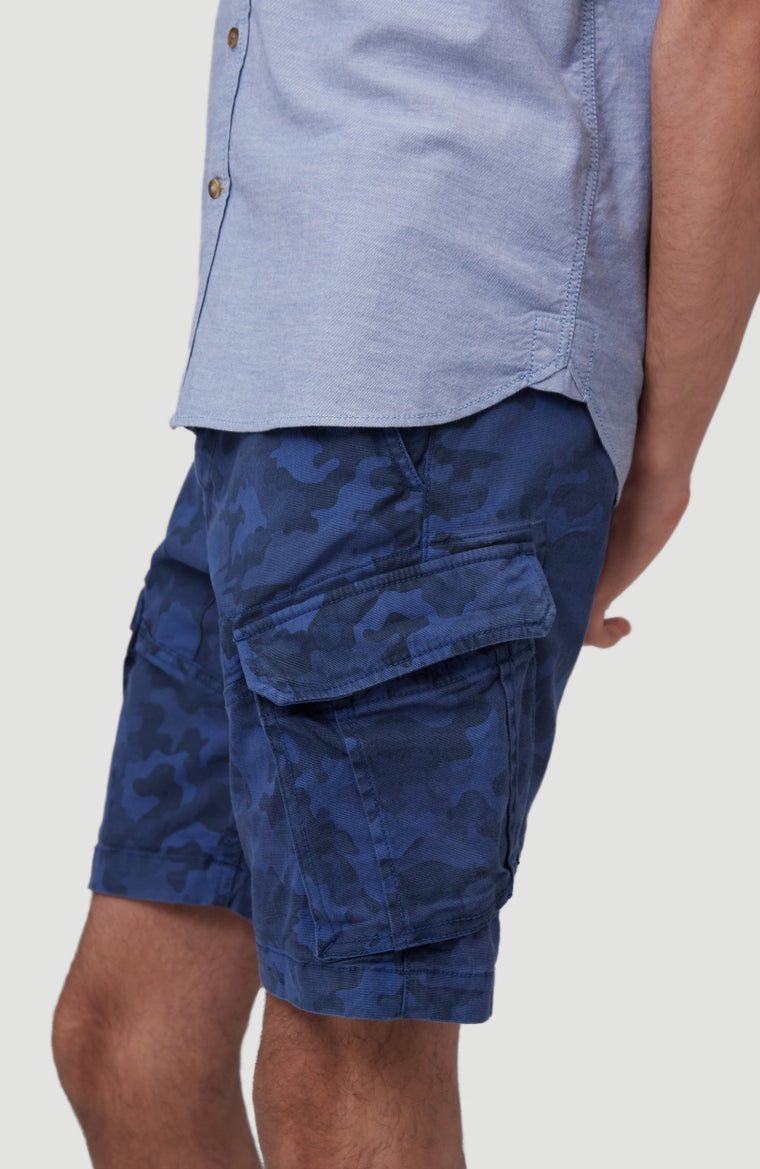 Camo Cargo Shorts | True Navy