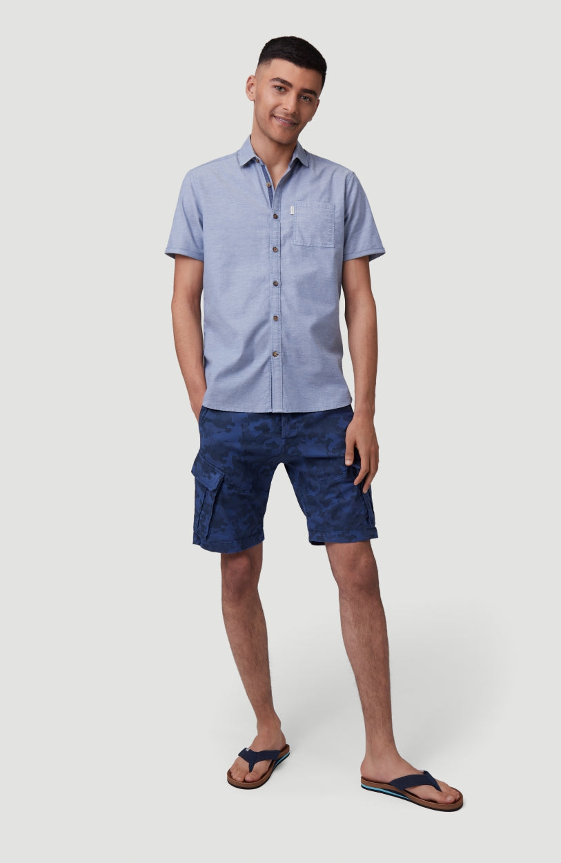 Camo Cargo Shorts | True Navy