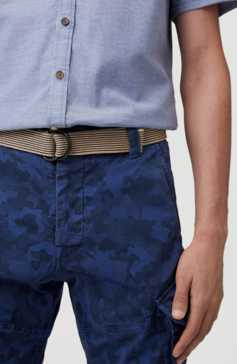 Camo Cargo Shorts | True Navy