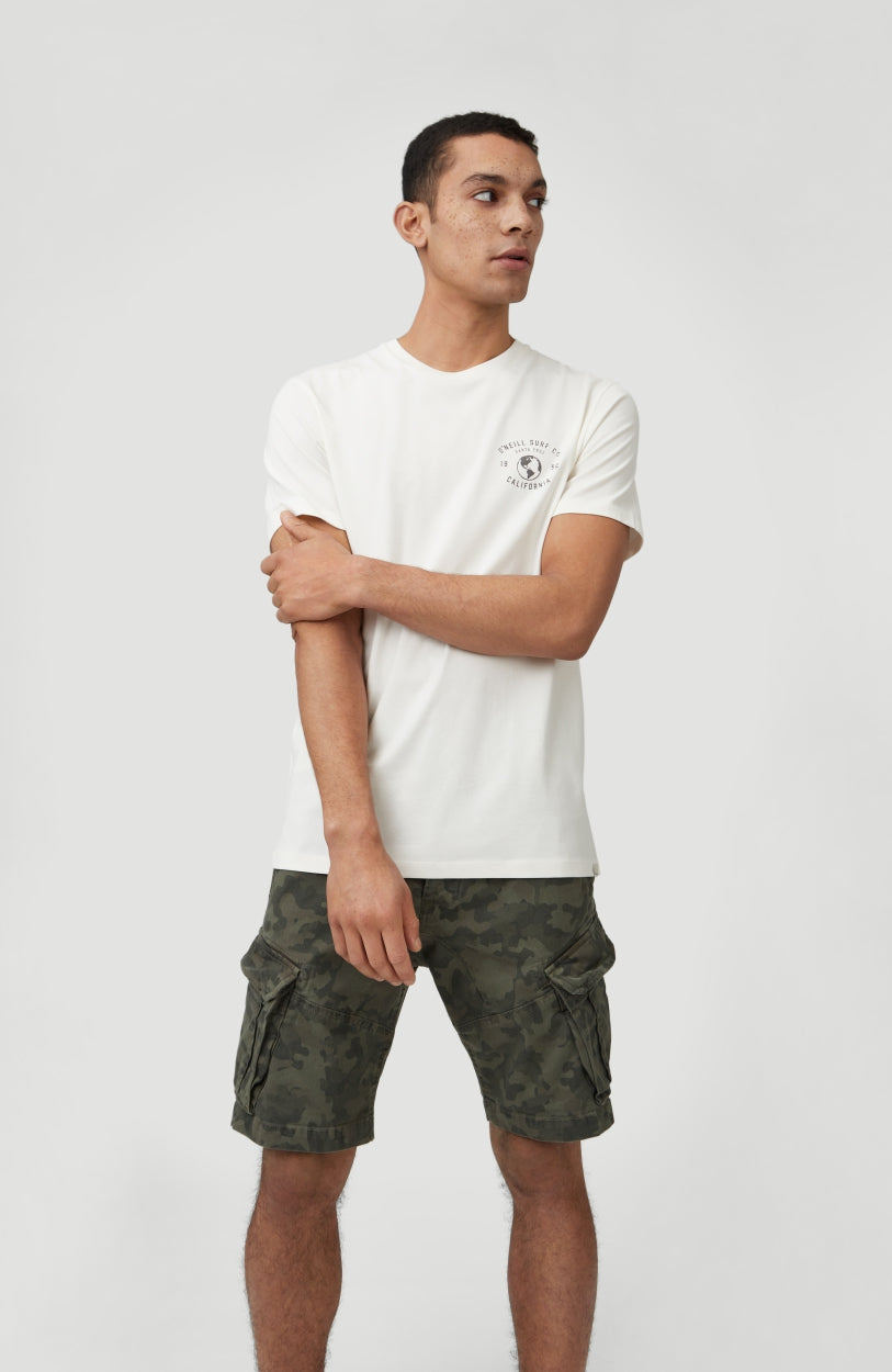 Camo Cargo Shorts | Olive Leaves -A