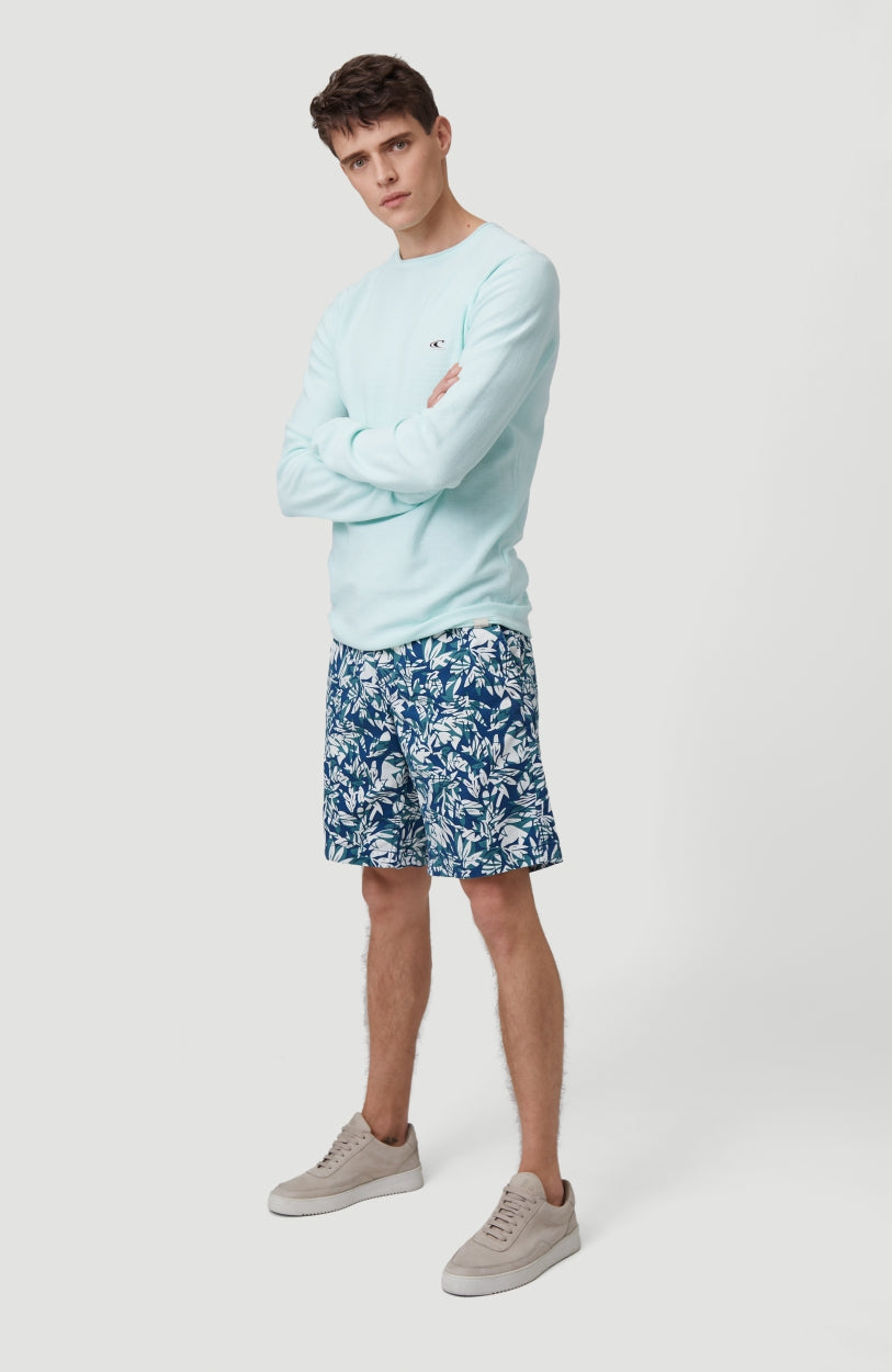 Cal Floral Shorts | White