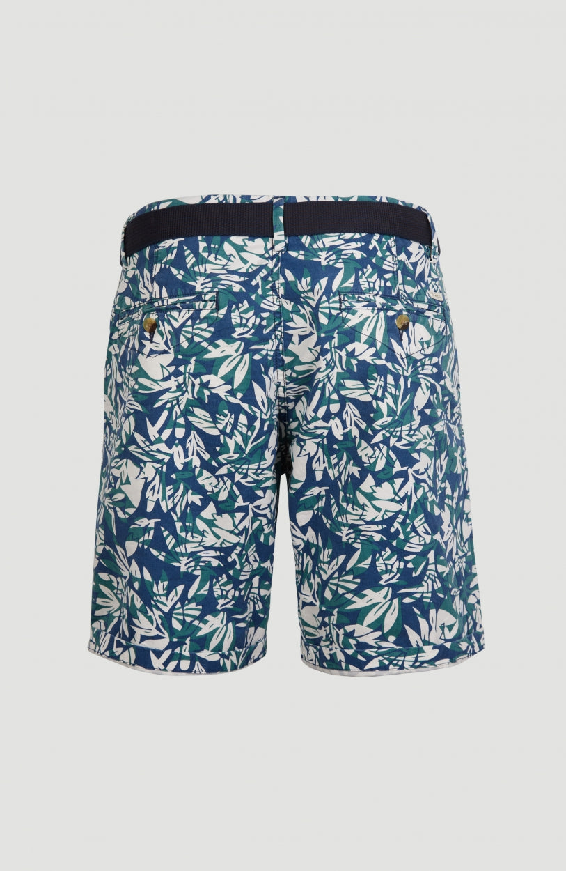 Cal Floral Shorts | White
