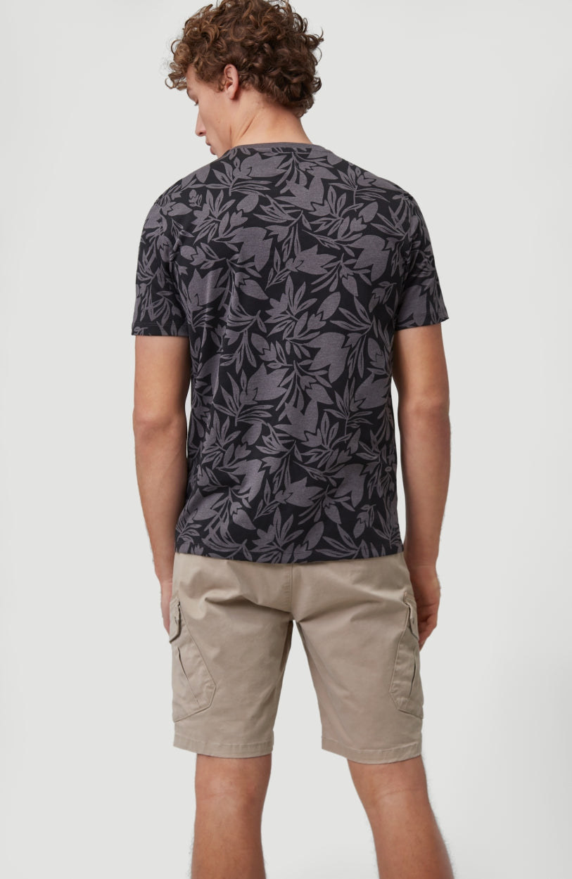 Cal Floral T-Shirt | Asphalt - A