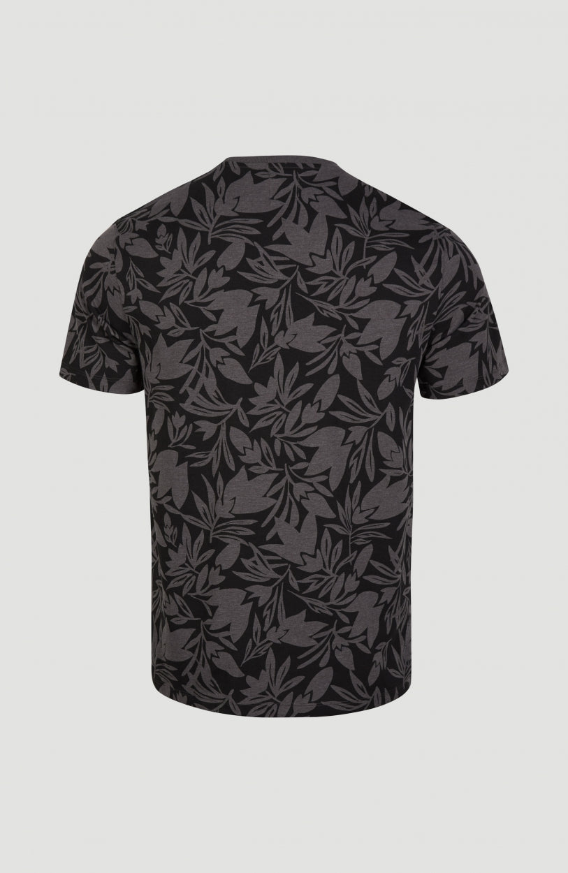 Cal Floral T-Shirt | Asphalt - A