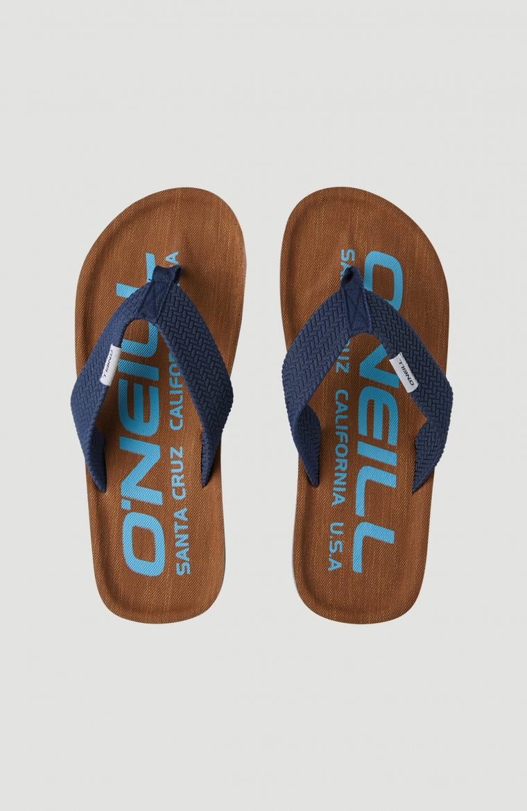 Chad Logo Sandals | Tobacco Brown