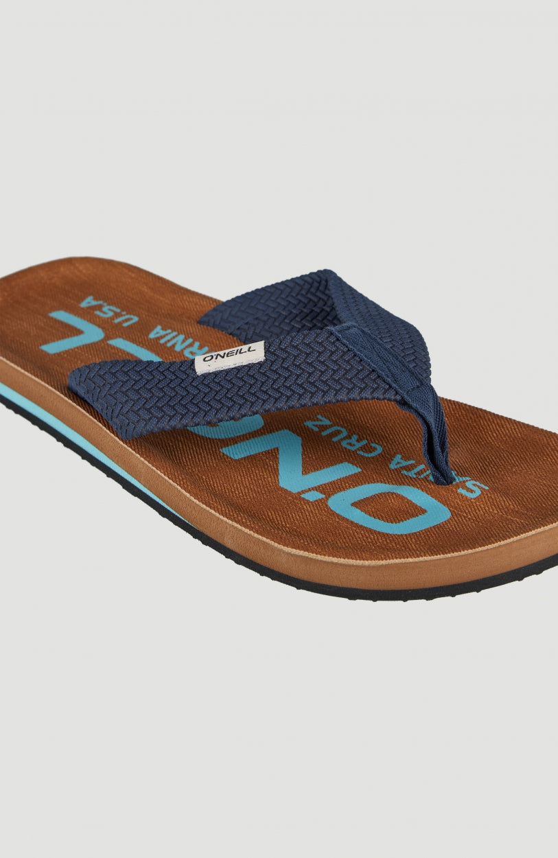 Chad Logo Sandals | Tobacco Brown