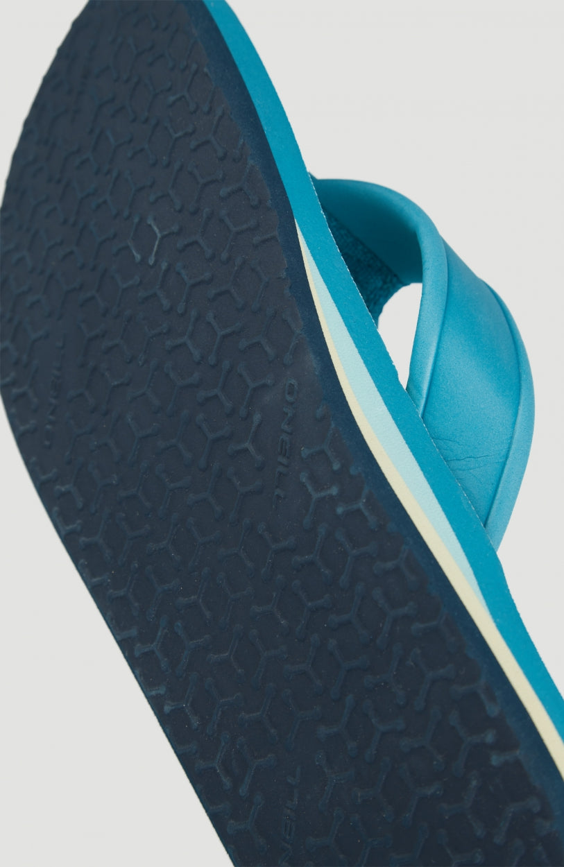 Arch Graphic Sandals | Green With Yellow