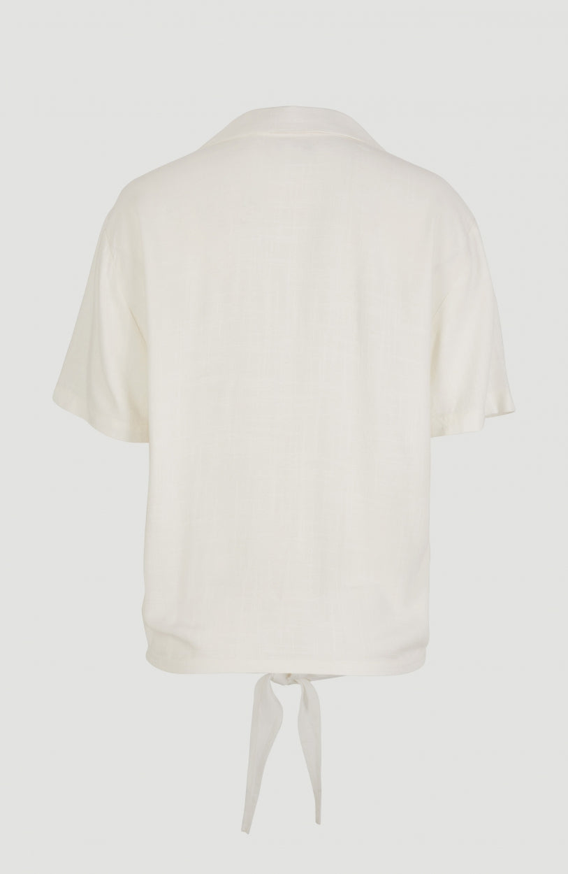 Cali Woven Shirt Shortsleeve | Powder White