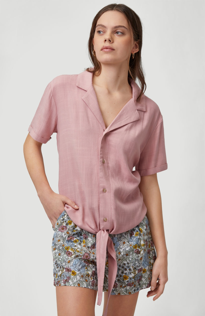 Cali Woven Shirt Shortsleeve | Bridal Rose