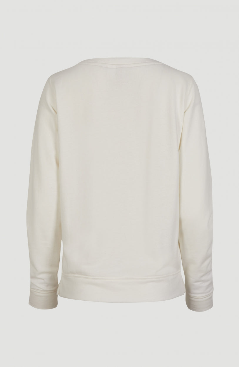 Cali Crew Sweatshirt | Powder White