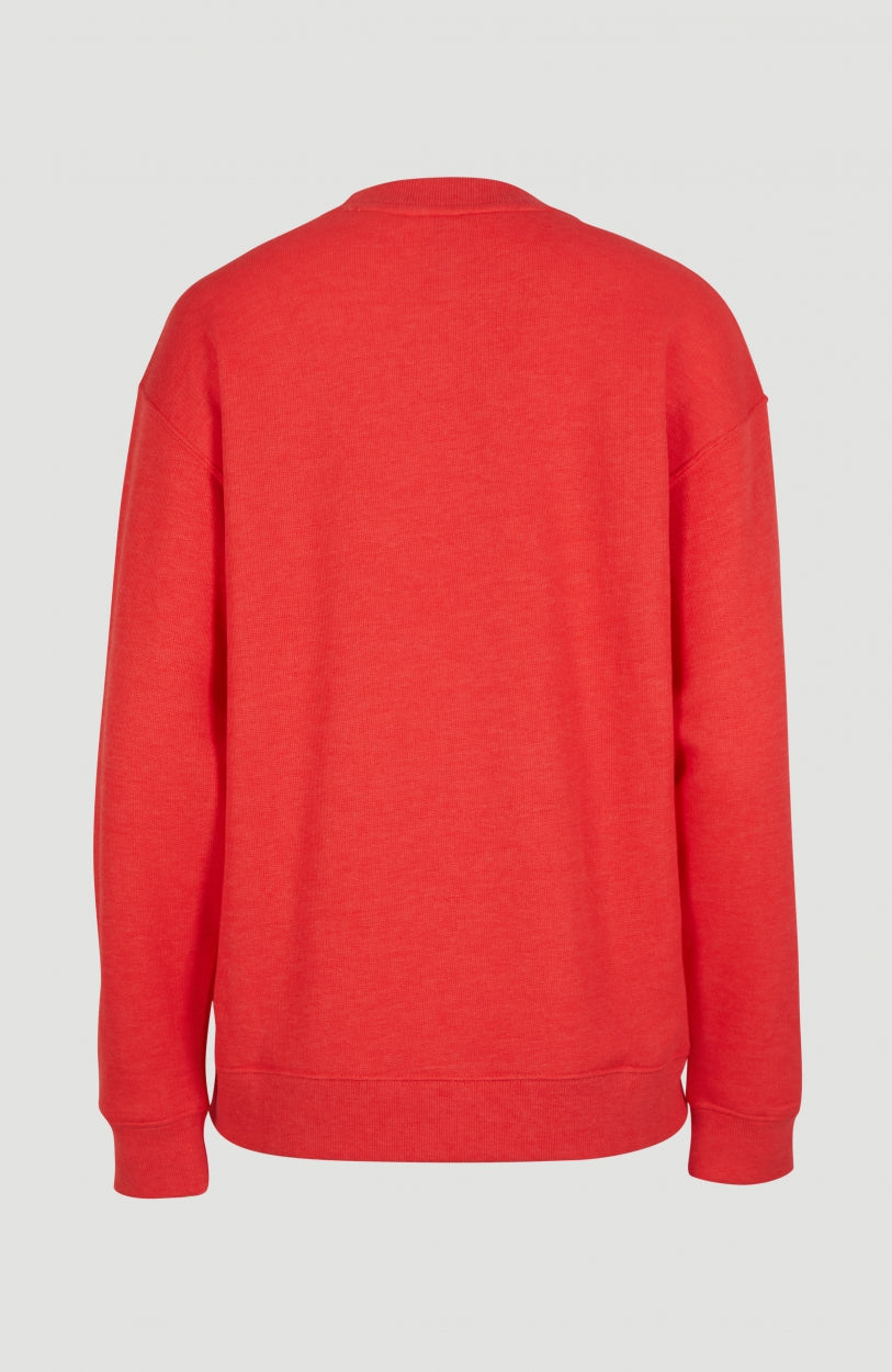 Cali Graphic Crew Sweatshirt | Hot Coral