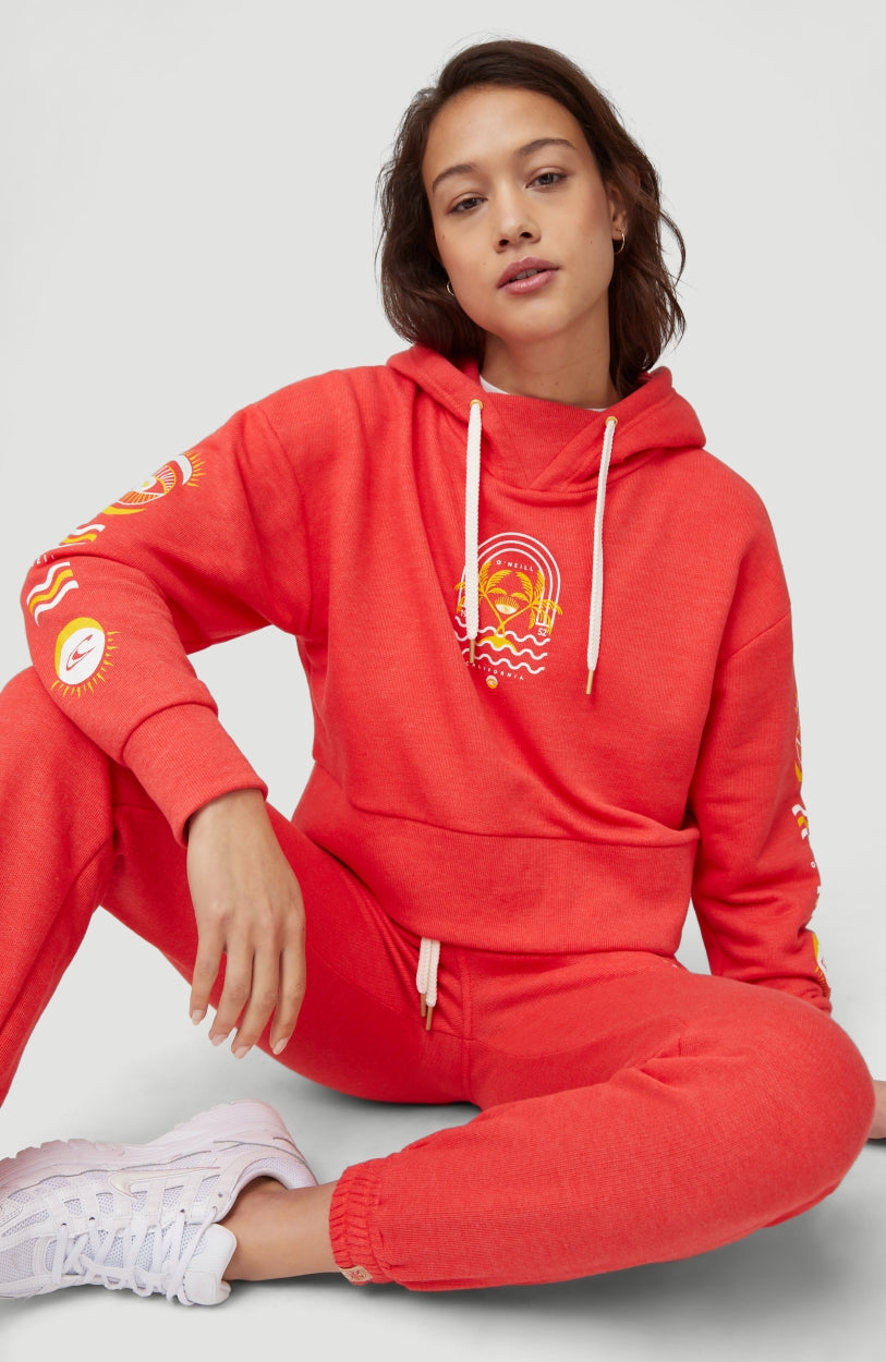 Cali Graphic Hoodie | Hot Coral