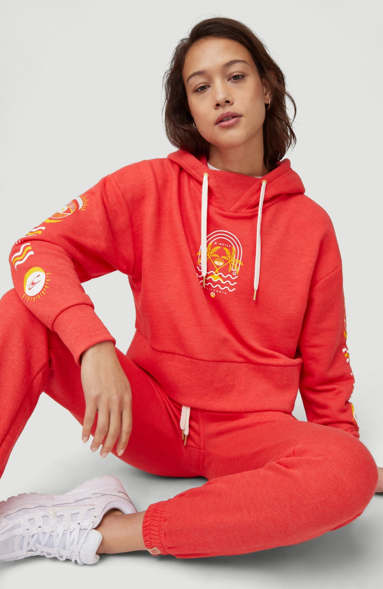 Cali Graphic Hoodie | Hot Coral