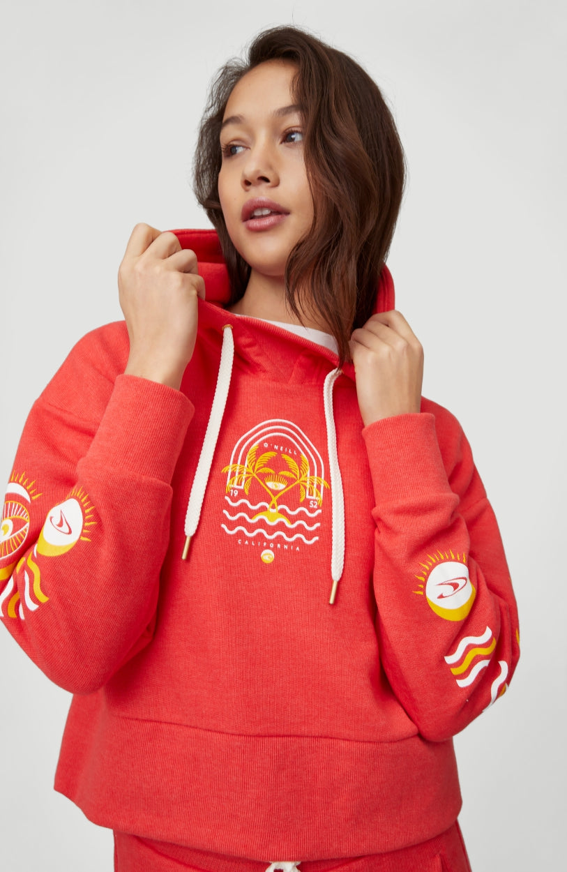 Cali Graphic Hoodie | Hot Coral