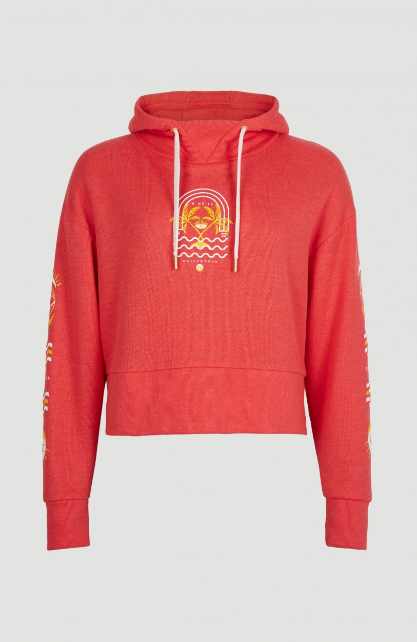 Cali Graphic Hoodie | Hot Coral