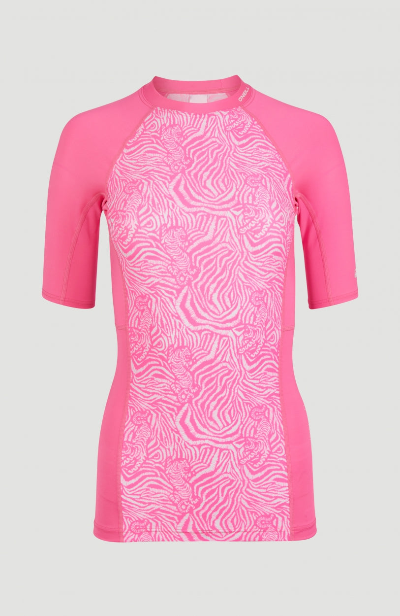 Anglet Shortsleeve Skin | White With Purple