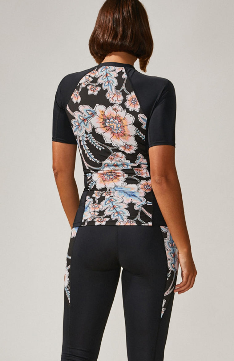 Anglet Shortsleeve Skin | Black With Red