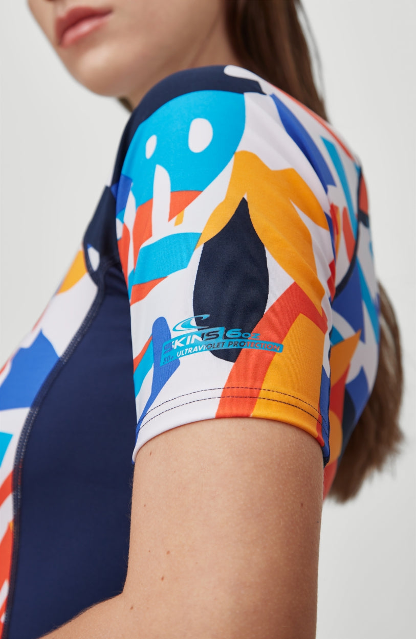 Suru Shortsleeve Skin | Blue With Red