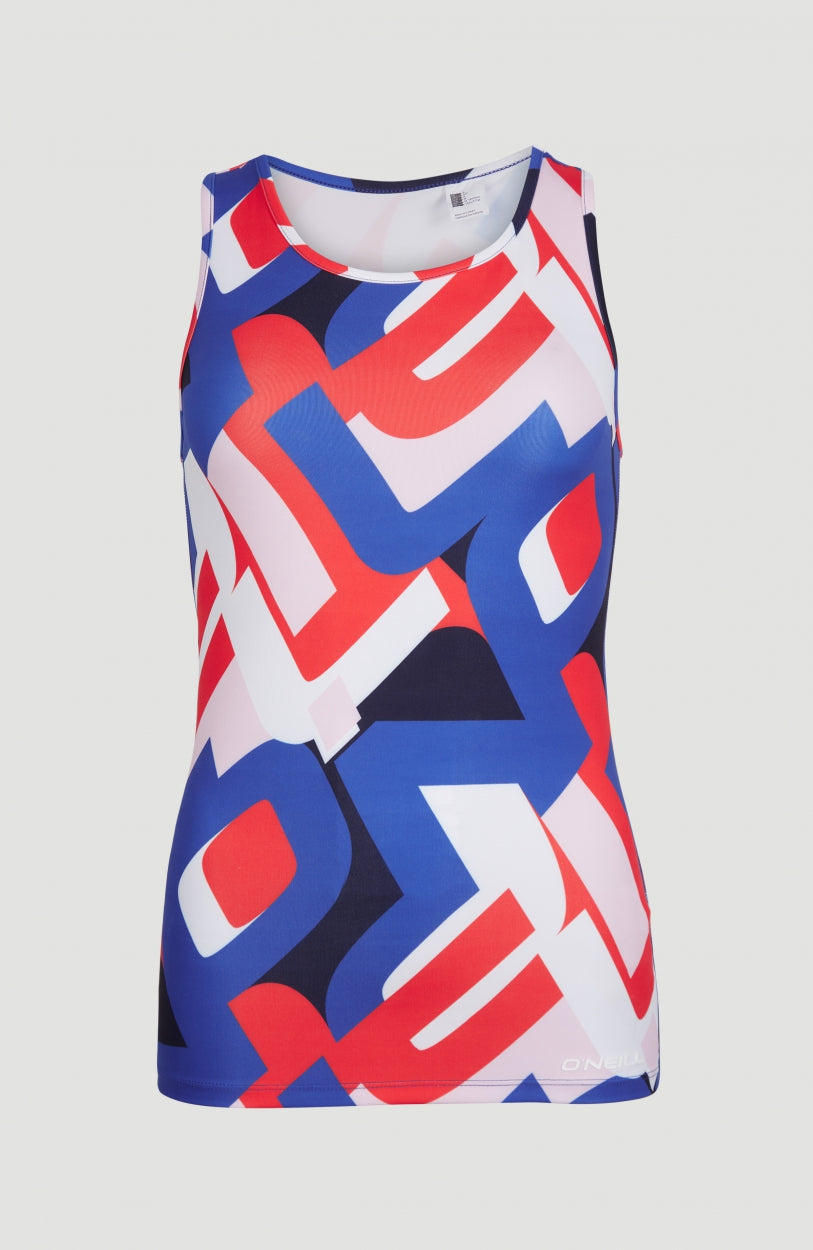 Active Tanktop | Blue With Red