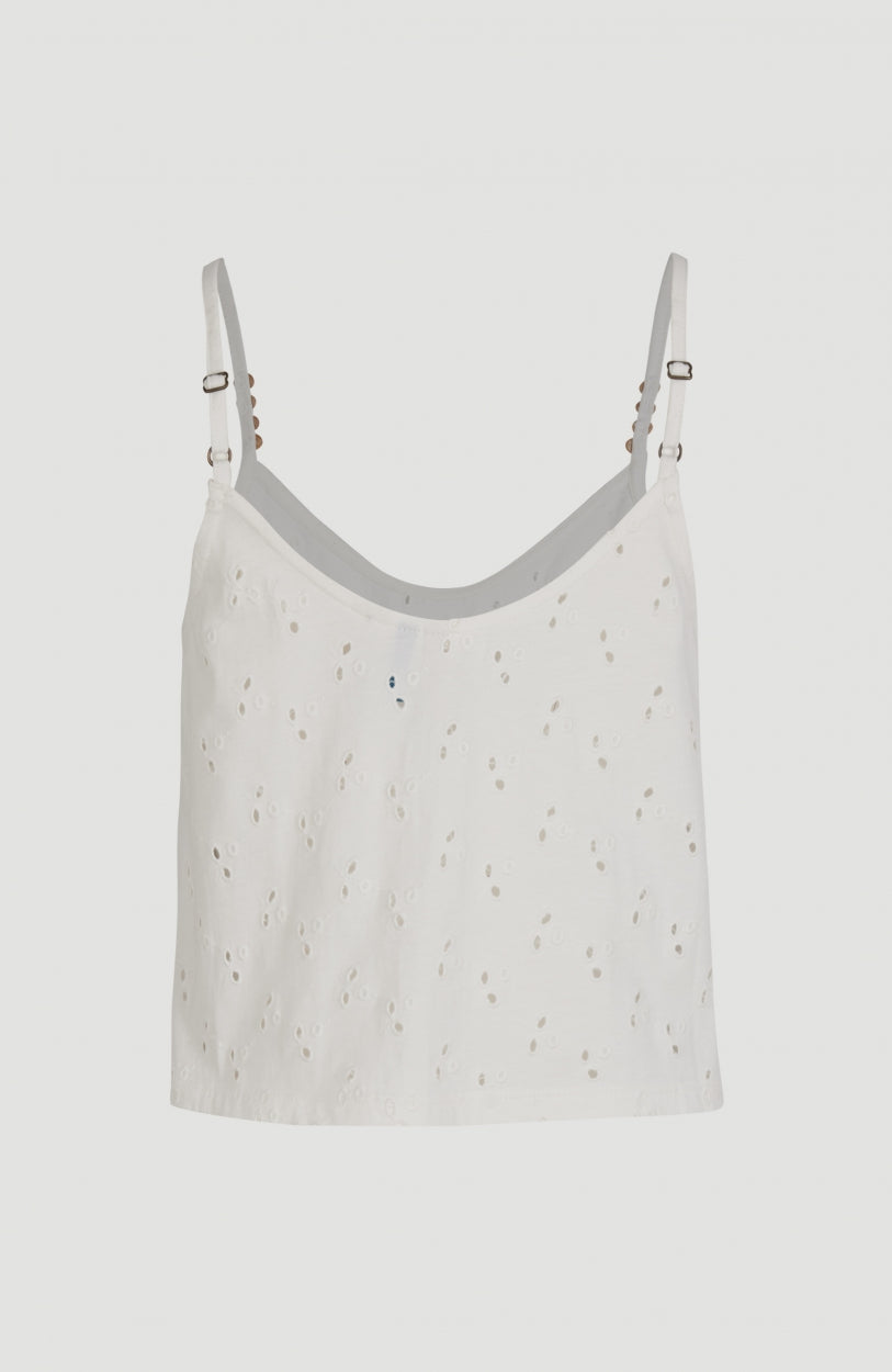 Beaded Tanktop | Powder White