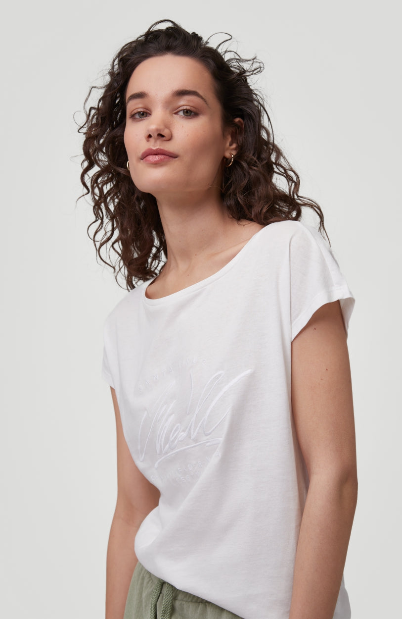 Essential Graphic T-Shirt | Powder White