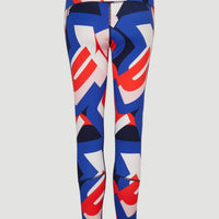Active Legging | Blue With Red