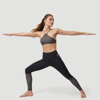 Anglet Surf Legging | Black With Yellow 1