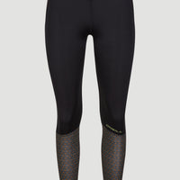Anglet Surf Legging | Black With Yellow 1