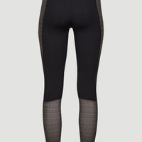 Anglet Surf Legging | Black With Yellow 1