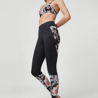 Anglet Surf Legging | Black With Red