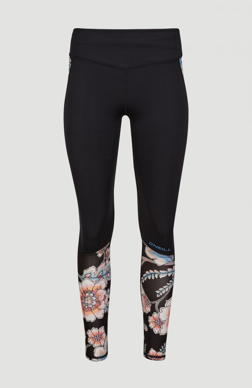 Anglet Surf Legging | Black With Red