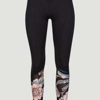 Anglet Surf Legging | Black With Red