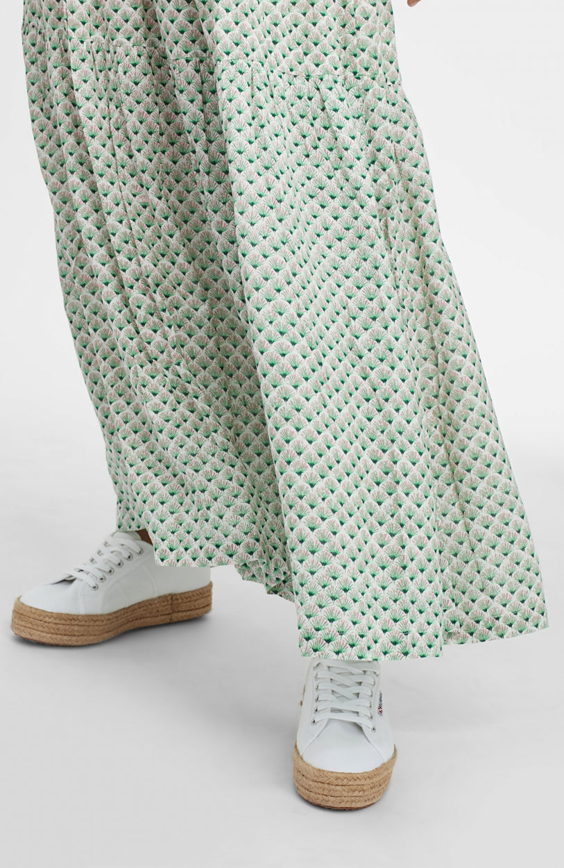 Citizen Woven Long Skirt | Green With