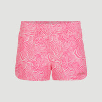 Anglet Board Short All Over Print | White With Purple