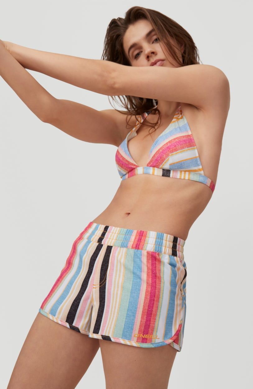 Anglet Board Short All Over Print | Yellow With Red