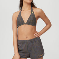 Anglet Board Short All Over Print | Black With Yellow 1