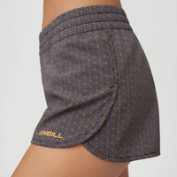 Anglet Board Short All Over Print | Black With Yellow 1