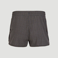 Anglet Board Short All Over Print | Black With Yellow 1