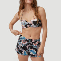 Anglet Board Short All Over Print | Black With Red