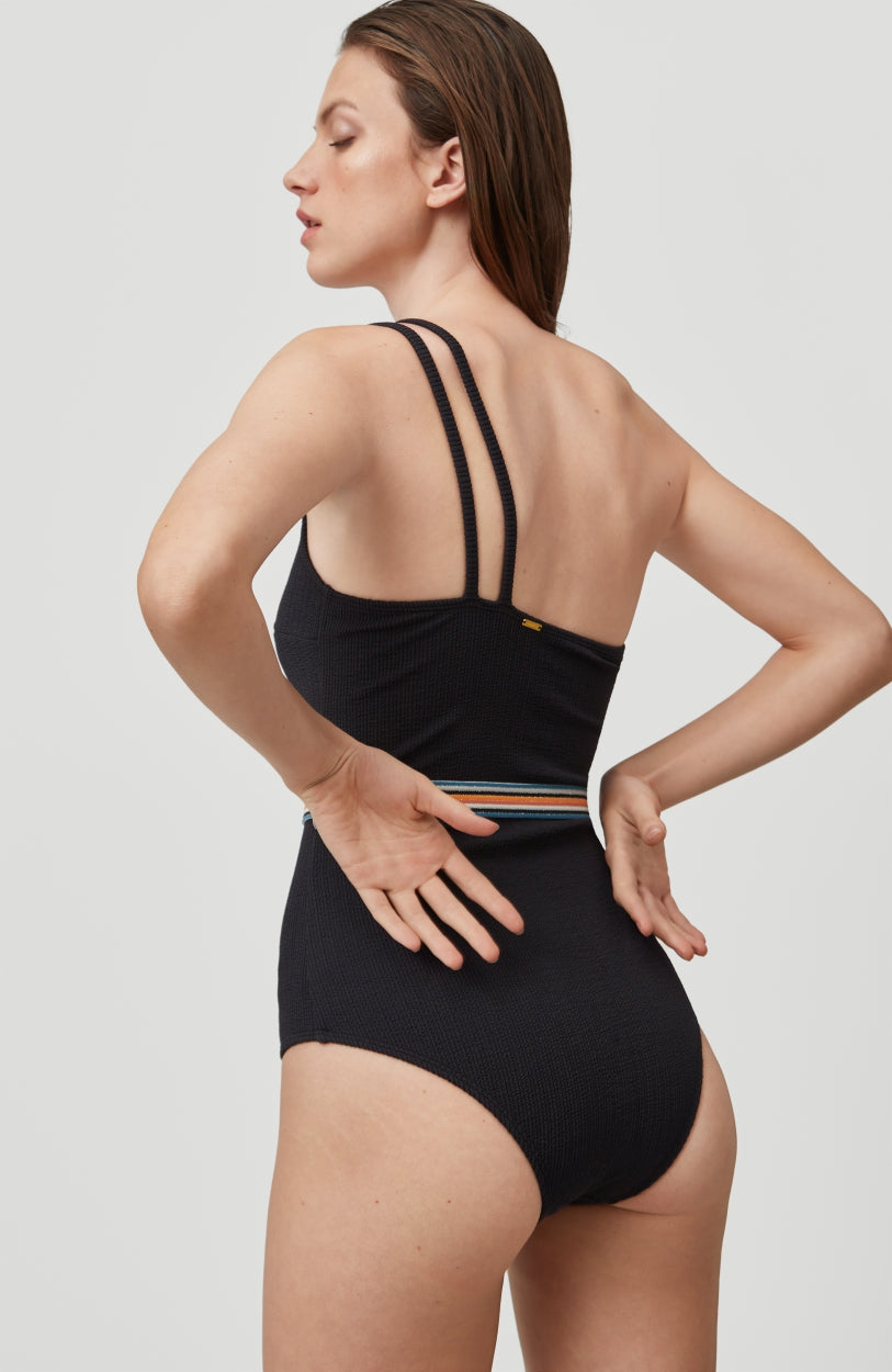 A-Symmetrical Swimsuit | BlackOut - A