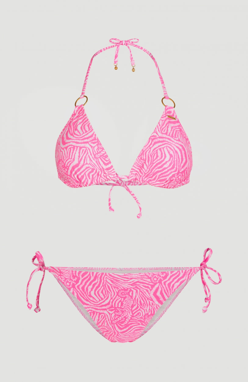 Capri Bondey Bikini Set | White With Purple