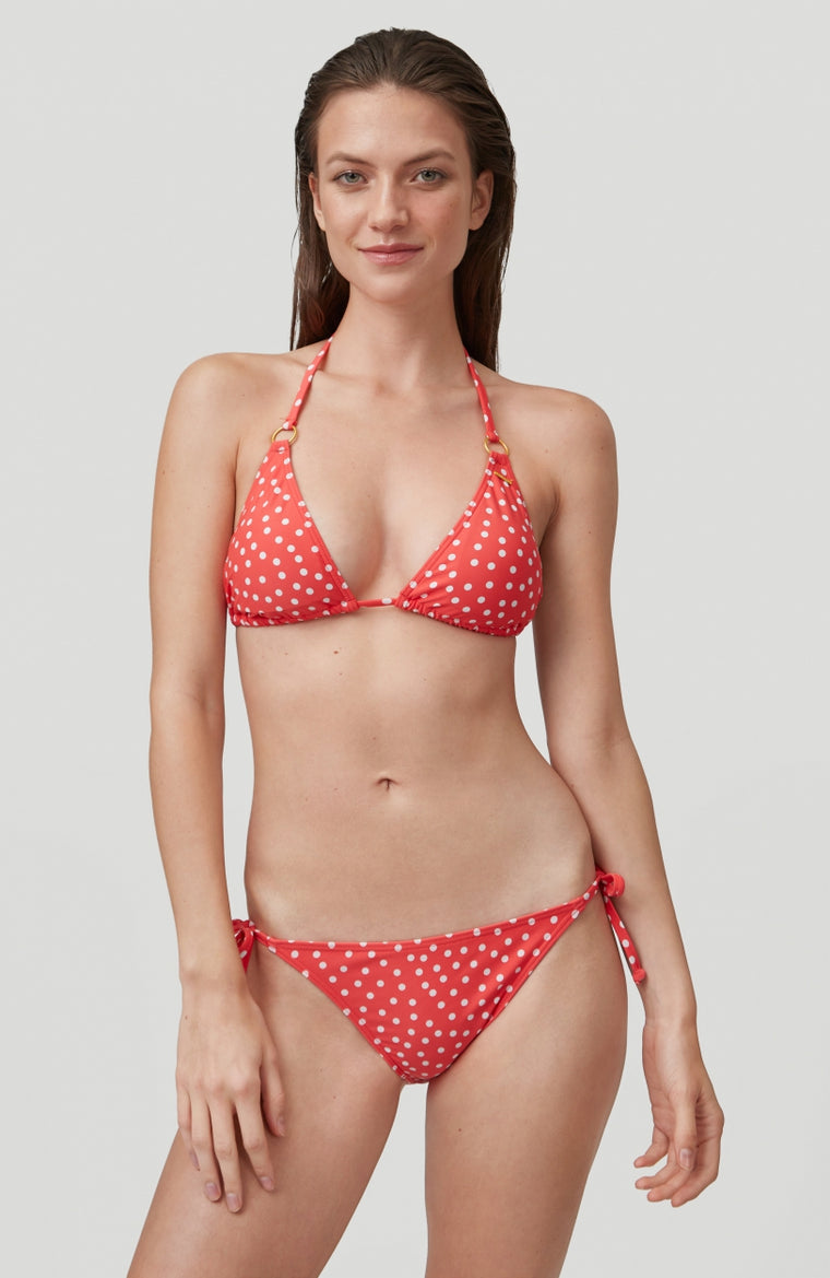 Capri Bondey Bikini Set | Red With White
