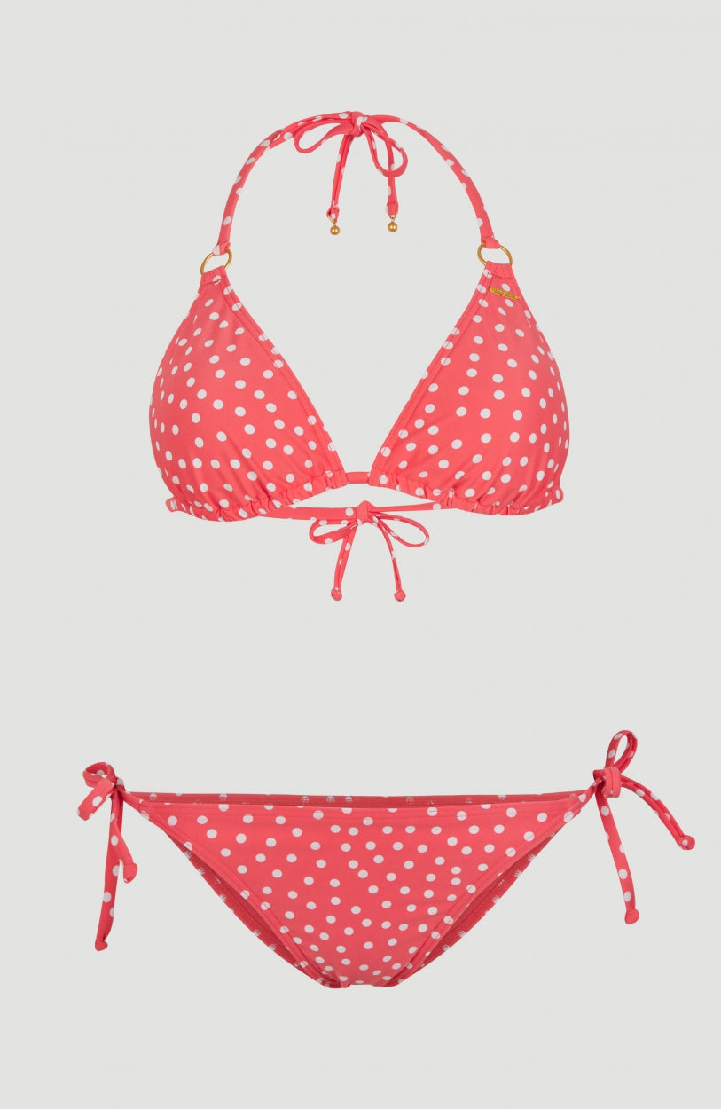 Capri Bondey Bikini Set | Red With White