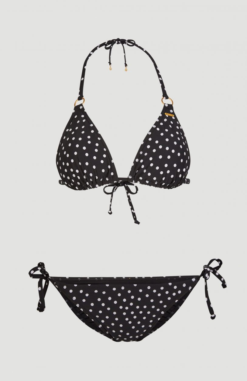 Capri Bondey Bikini Set | Black With White