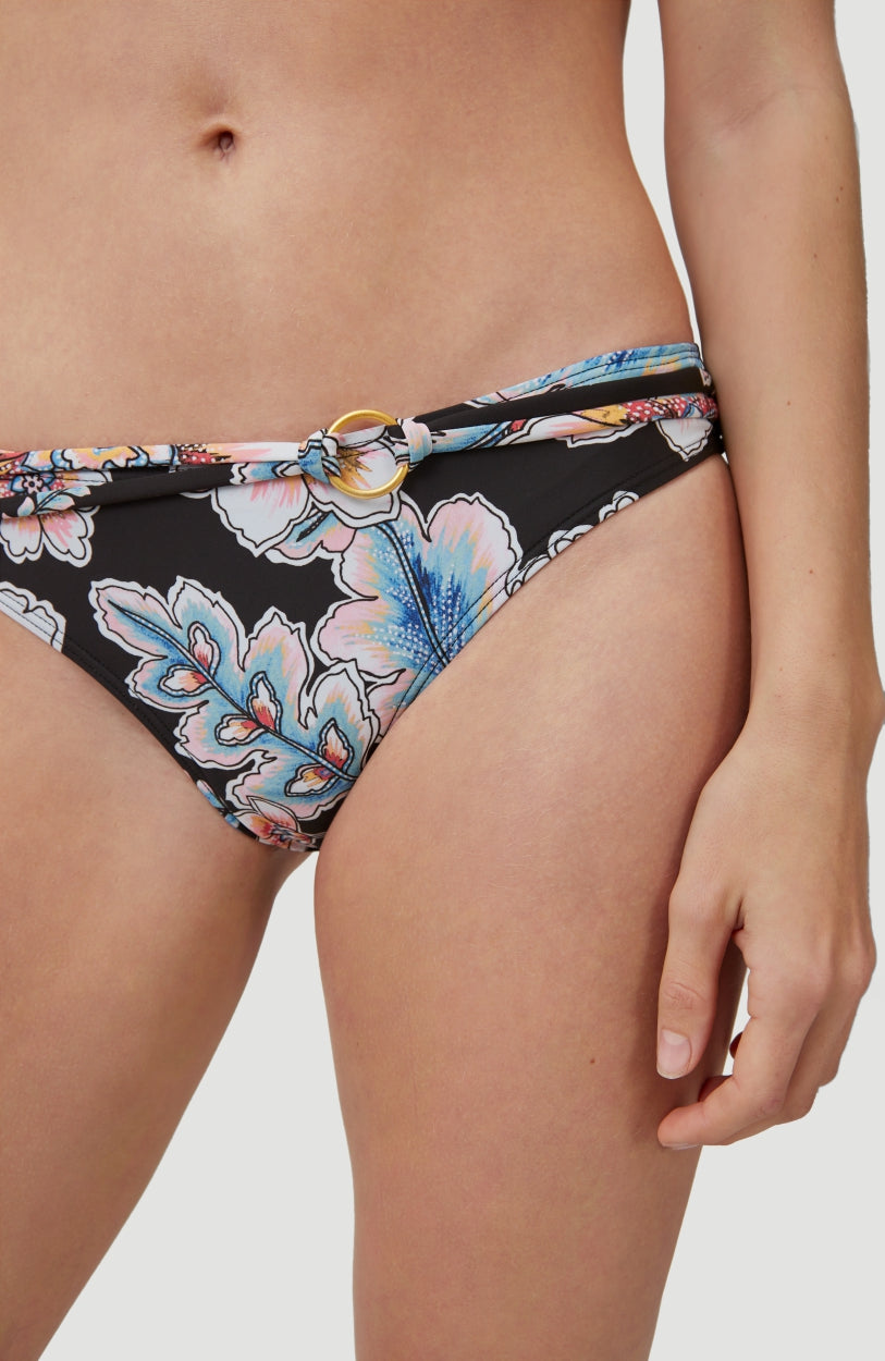 Cruz Bikini Bottom | Black With Red