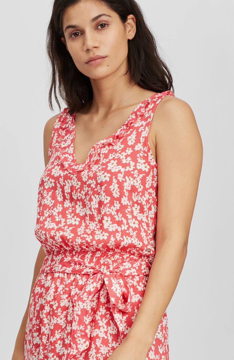 Cali Midi Dress | Red With Pink or Purple