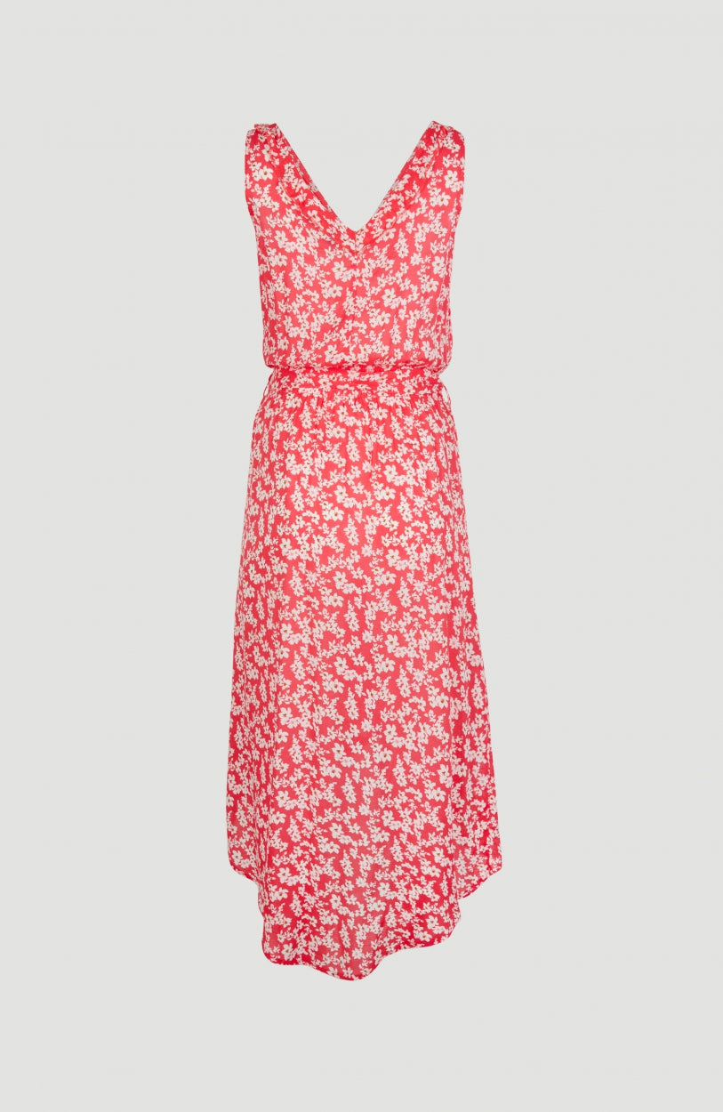 Cali Midi Dress | Red With Pink or Purple