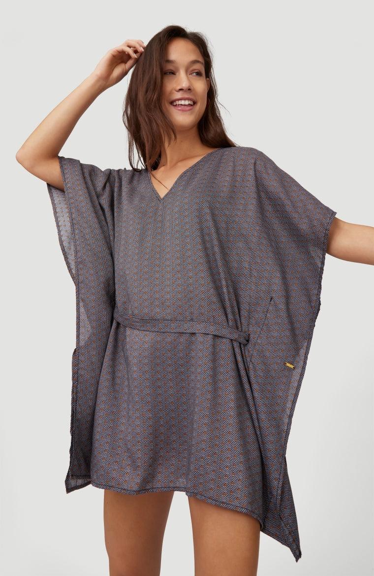 Beach Cover Up | Black With Yellow 1