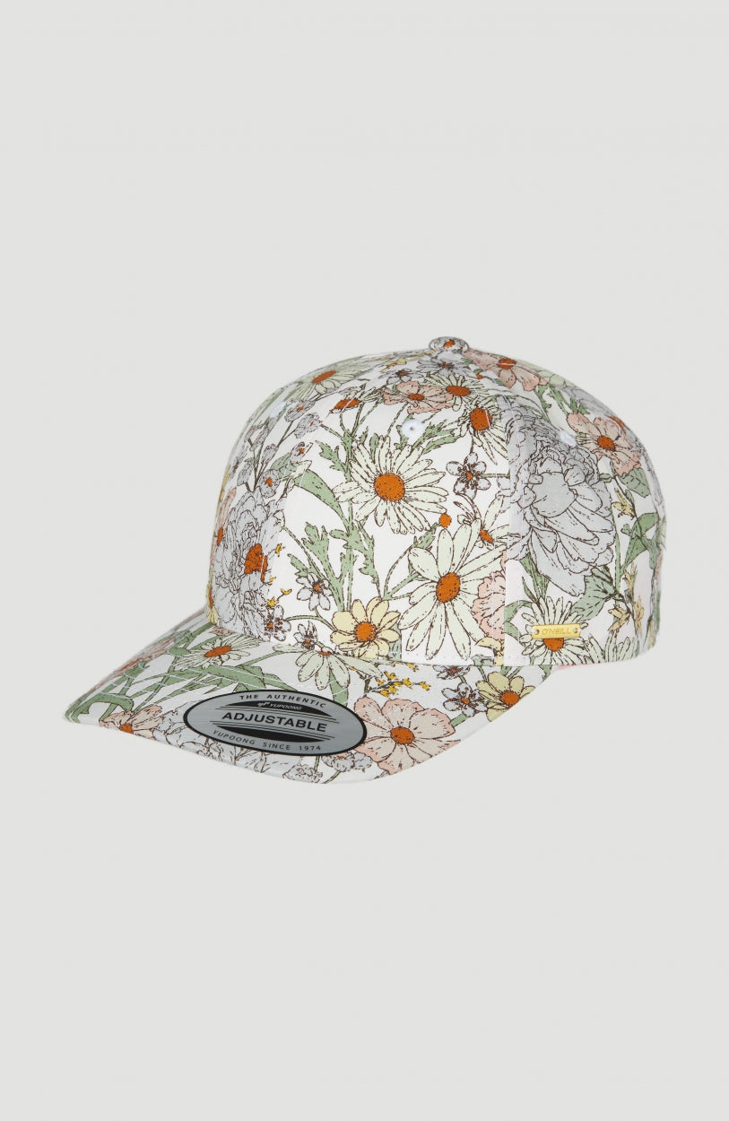 Beach Cap | White With Green 1