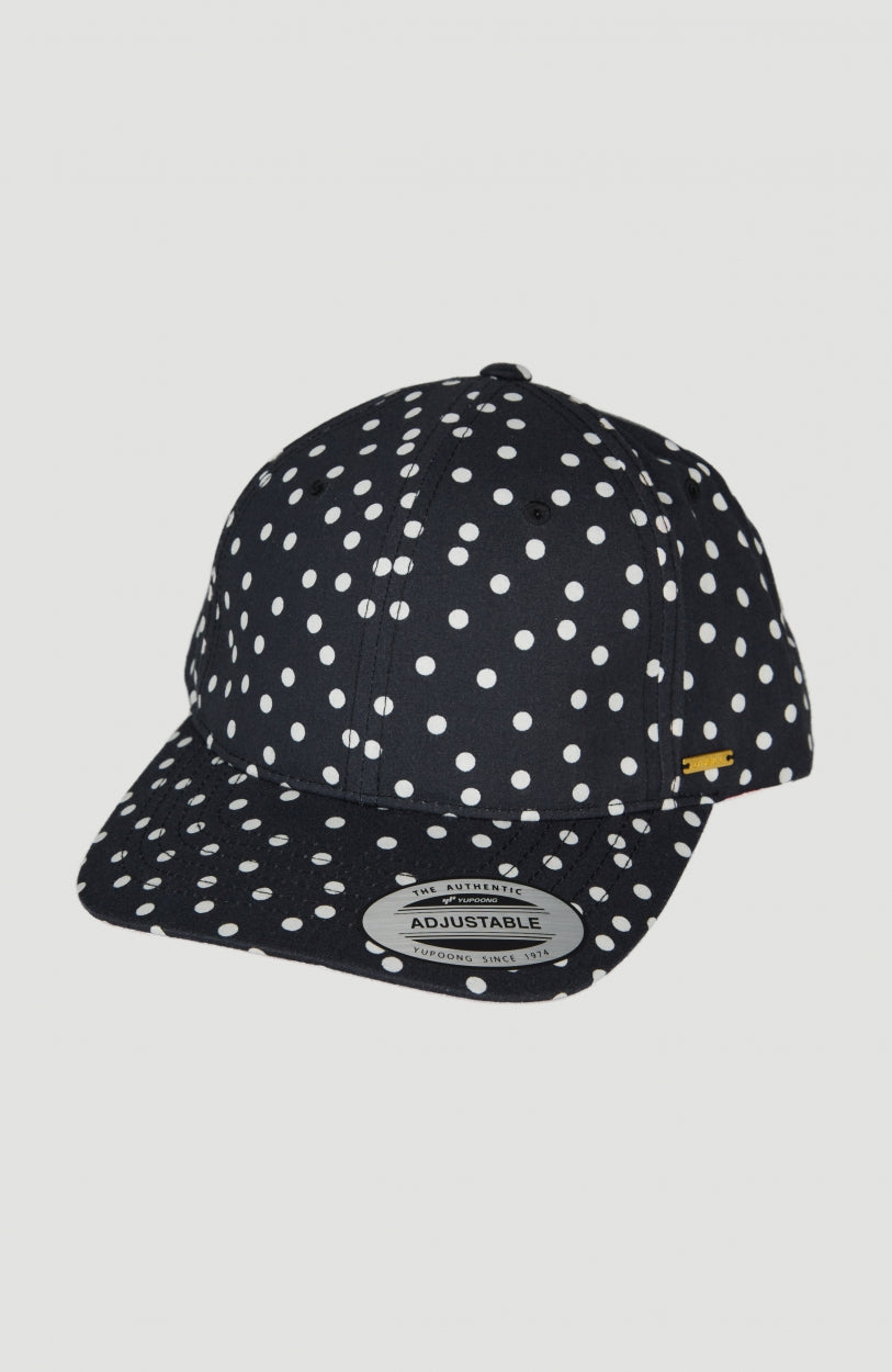 Beach Cap | Black With White